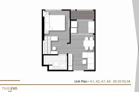 Condo à Phaya Thai, Bangkok, Thaïlande, 1 chambre № 166621 - photo 10