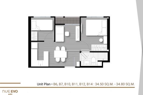 Condominio de 2 dormitorios en Phaya Thai, Bangkok, Tailandia № 166618 - foto 10