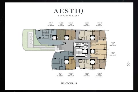 Condominio de 1 dormitorio en Bangkok, Tailandia № 165643 - foto 13