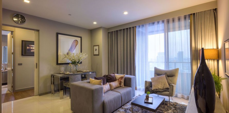 คอนโดมิเนียมในบางรัก, กรุงเทพฯ, ประเทศไทย, 2 ห้องนอน № 48031