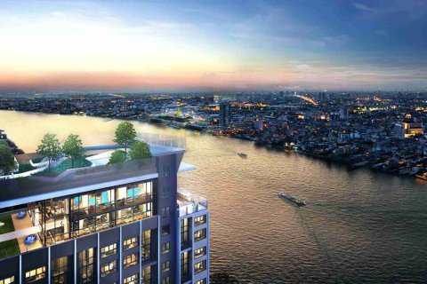 Condominio de 1 dormitorio en Thonburi, Bangkok, Tailandia № 183387 - foto 2