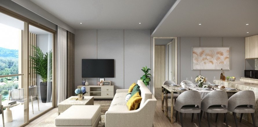 Eigentumswohnung in Phuket, Thailand, 2 Schlafzimmer in The Ozone Lagunia Condominium № 59196