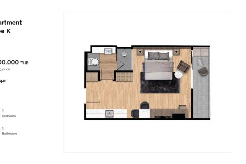 Condominio de 1 dormitorio en Kata, Tailandia № 165803 - foto 17