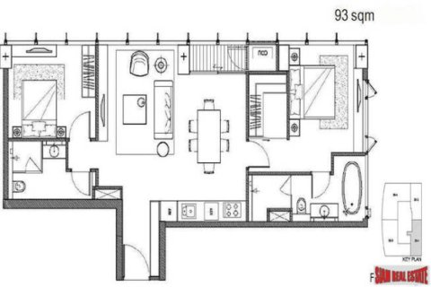 Apartamento de 2 dormitorios en Bangkok, Tailandia № 194118 - foto 5