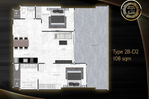 Apartamento de 2 dormitorios en Pattaya, Tailandia № 113369 - foto 19