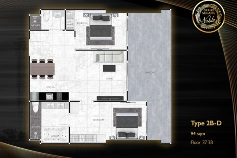 Apartamento de 2 dormitorios en Pattaya, Tailandia № 113369 - foto 17