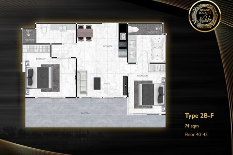 Apartamento de 2 dormitorios en Pattaya, Tailandia № 113369 - foto 21