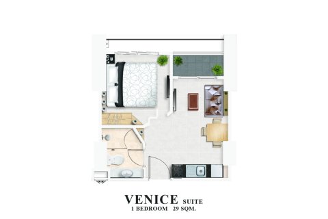Apartamento de 1 dormitorio en Pattaya, Tailandia № 113364 - foto 16