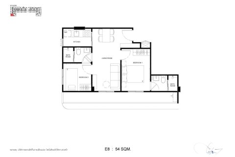 Condominio de 1 dormitorio en Bangkok, Tailandia № 166265 - foto 9