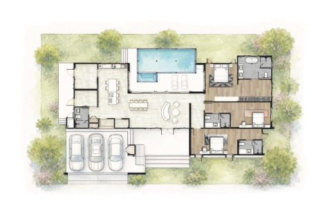 Villa in Bang Lamung, Thailand 5 Schlafzimmer № 233690 - Foto 25