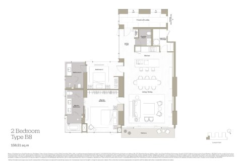 Eigentumswohnung in Bangkok, Thailand, 2 Schlafzimmer № 166340 - Foto 6