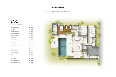 Chalet de 3 dormitorios en Phuket, Tailandia № 166338 - foto 9