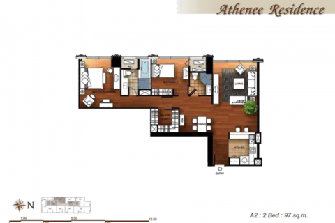 Condominio de 2 dormitorios en Pathum Wan, Bangkok, Tailandia № 57614 - foto 10