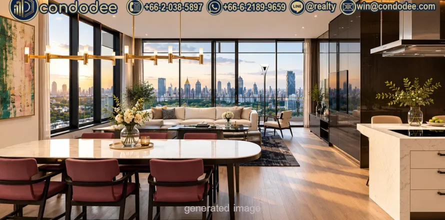 Condominio de 3 dormitorios en Ratchathewi, Bangkok, Tailandia № 201391
