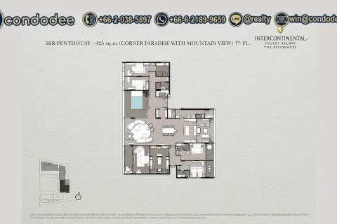 Eigentumswohnung in Bangkok, Thailand, 5 Schlafzimmer  № 201392 - Foto 9
