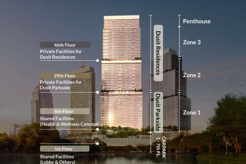 Condominio de 4 dormitorios en Bang Rak, Bangkok, Tailandia № 190952 - foto 14