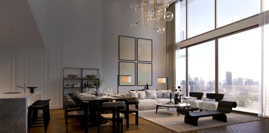 Condominio de 4 dormitorios en Bang Rak, Bangkok, Tailandia № 190952
