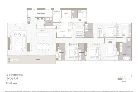 Condominio de 4 dormitorios en Bang Rak, Bangkok, Tailandia № 190952 - foto 12