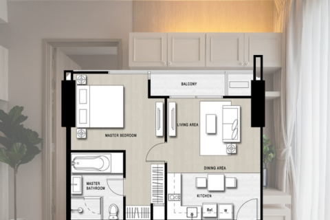 Condominio de 1 dormitorio en Bangkok, Tailandia № 143075 - foto 15