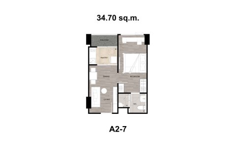 Condominio de 1 dormitorio en Bangkok, Tailandia № 203660 - foto 18