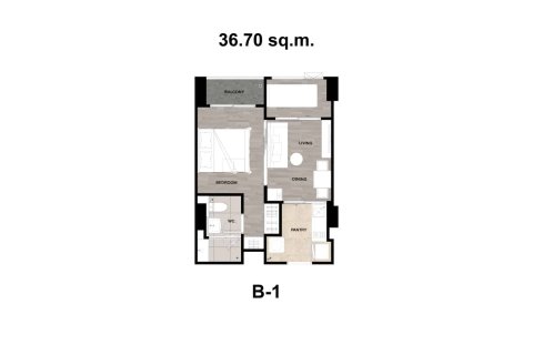 Condominio de 1 dormitorio en Bangkok, Tailandia № 203659 - foto 18