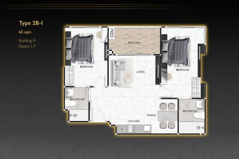 Condominio de 2 dormitorios en Bang Lamung, Tailandia № 165190 - foto 9