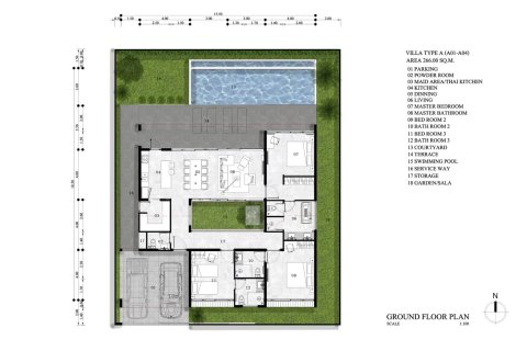 Chalet de 3 dormitorios en Ko Samui, Tailandia № 166094 - foto 7