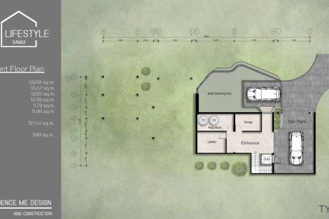 Chalet de 4 dormitorios en Ko Samui, Tailandia № 166091 - foto 10