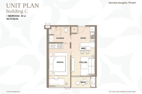 Condominio de 1 dormitorio en Bang Tao, Tailandia № 165372 - foto 7