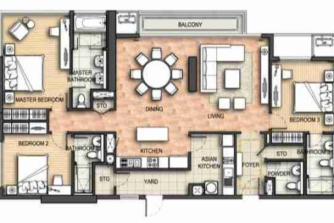 Condominio de 3 dormitorios en Bangkok, Tailandia № 183076 - foto 9