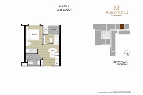Condominio de 1 dormitorio en Phaya Thai, Bangkok, Tailandia № 183079 - foto 12