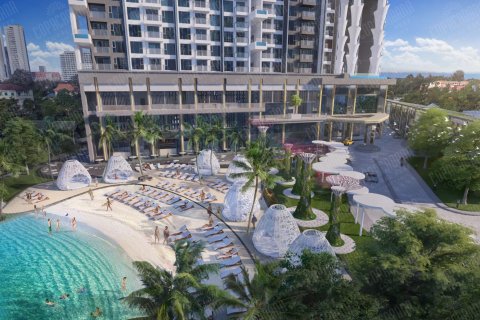 Condominio de 2 dormitorios en Jomtien Beach, Pattaya, Tailandia № 222549