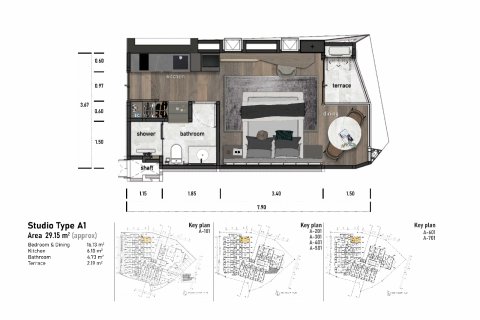 Condominio de 1 dormitorio en Kata, Tailandia № 169942 - foto 18