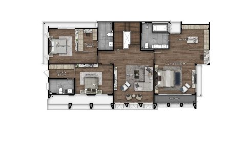Chalet de 4 dormitorios en Bangkok, Tailandia № 165415 - foto 17