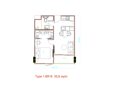 Condominio de 1 dormitorio en Layan Beach, Tailandia № 222559 - foto 16
