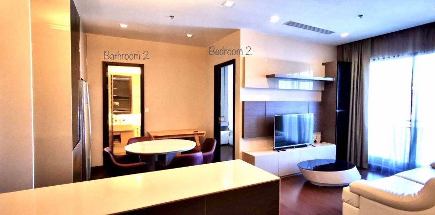 Condo in Bangkok, Thailand, 2 bedrooms in Ivy Ampio № 61869