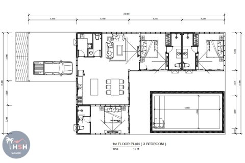 Chalet de 3 dormitorios en Ko Samui, Tailandia № 179916 - foto 2