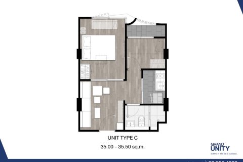 Condominio de 1 dormitorio en Bangkok, Tailandia № 165265 - foto 13