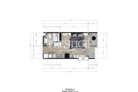 คอนโดมิเนียมในพัทยา, ประเทศไทย, 2 ห้องนอน № 198258 - รูปถ่าย 14