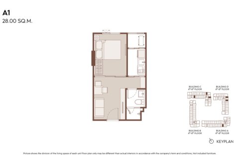 Condominio de 1 dormitorio en Bangkok, Tailandia № 203547 - foto 10