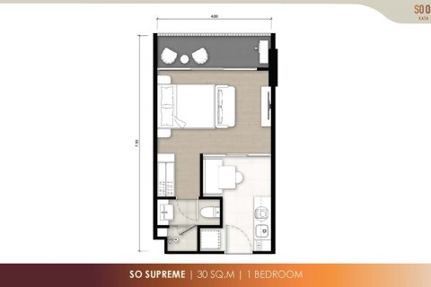 Condominio de 1 dormitorio en Kata, Tailandia № 165754 - foto 6