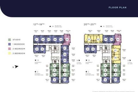 Condo in Pattaya, Thailand, 2 bedrooms № 165750 - photo 23