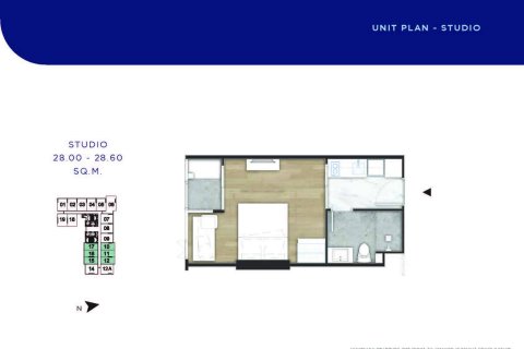 Eigentumswohnung in Pattaya, Thailand, 1 Schlafzimmer № 165752 - Foto 16