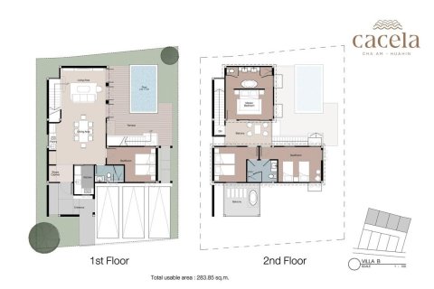 Villa in Cha-am, Thailand 4 Schlafzimmer № 169815 - Foto 20