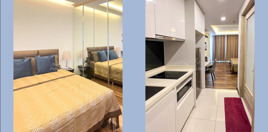 Estudio en el condominio en Bang Lamung, Tailandia № 205241