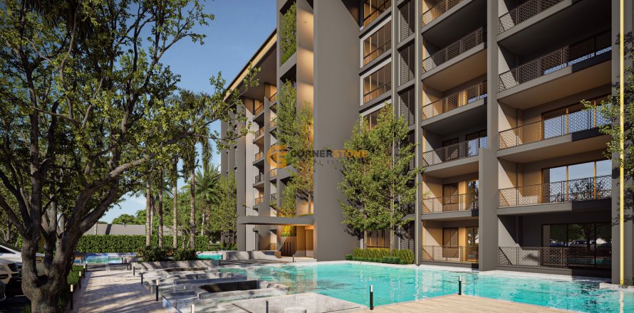 Estudio en el condominio en Jomtien Beach, Pattaya, Tailandia № 117113