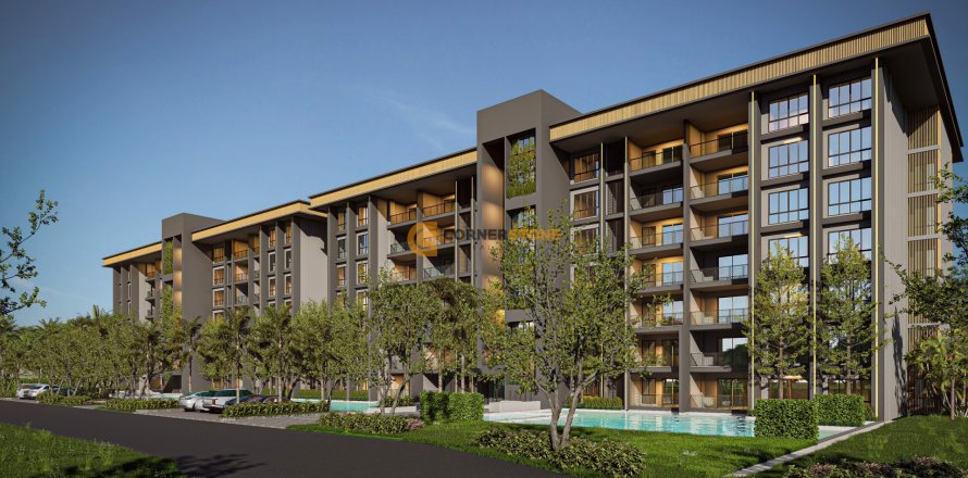 Estudio en el condominio en Jomtien Beach, Pattaya, Tailandia № 117114