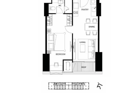 Condominio de 1 dormitorio en Bangkok, Tailandia № 165735 - foto 9