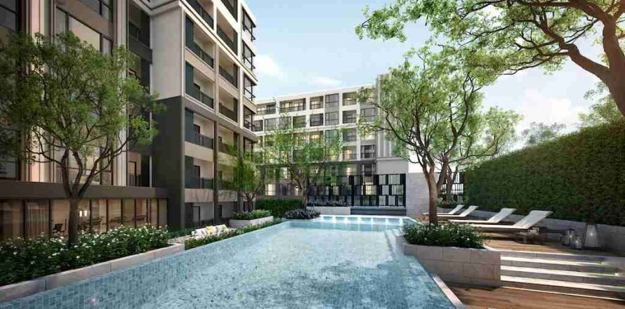 Estudio en el condominio en Bangkok, Tailandia № 208645