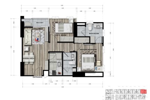 Eigentumswohnung in Bangkok, Thailand, 2 Schlafzimmer № 165007 - Foto 12